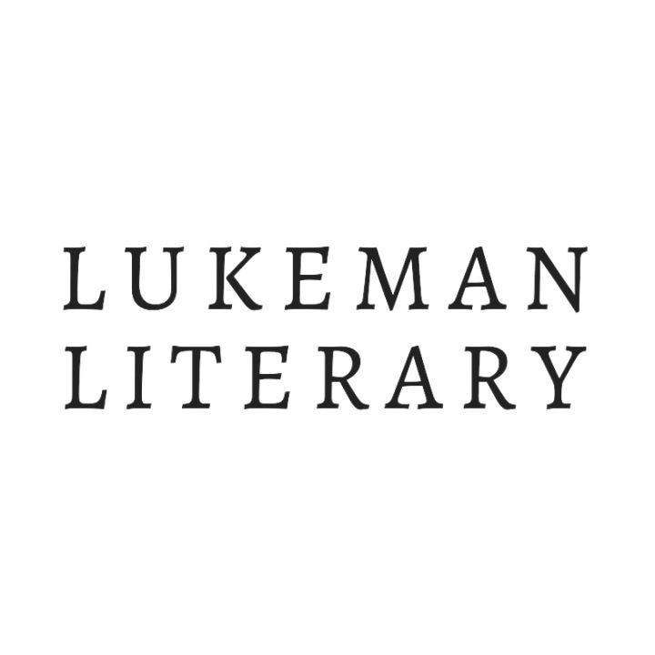 Lukeman Literary logo with black text on a white background.